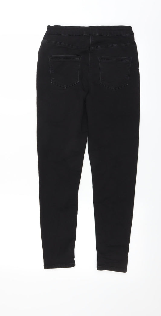Matalan Girls Black Denim Skinny Jeans Size 12 Years