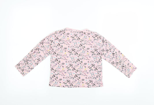 PEP & CO Girls Pink Basic T-Shirt Size 5-6 Years - ALWYAS DREAMING UNICORN PATTERN