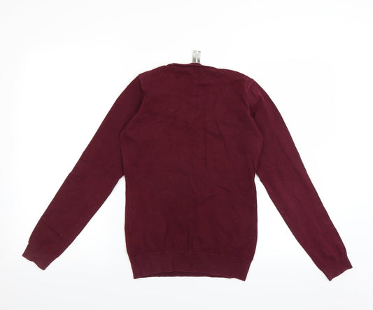 Collection Womens Purple Pullover Jumper Size M