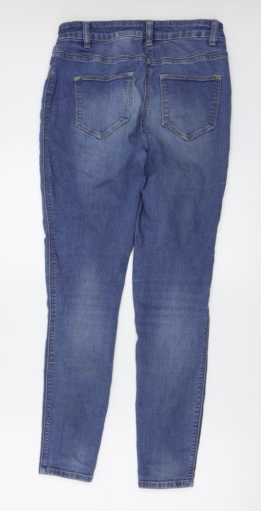 NEXT Womens Blue Skinny Jeans Size 10 L27 in