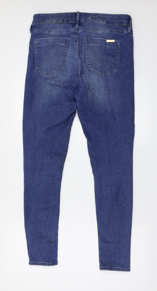 F&F Womens Blue Skinny Jeans Size 32 in L27 in