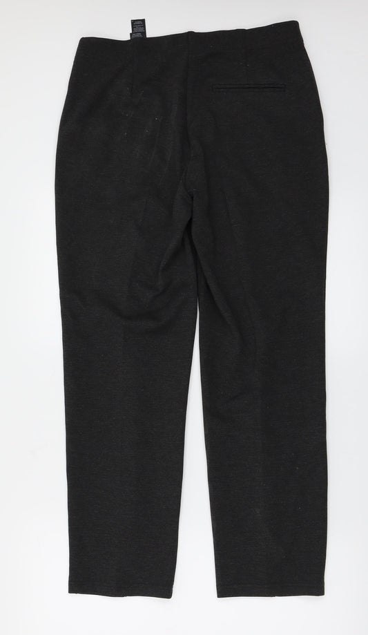 Marks and Spencer Womens Grey Trousers Size 12 L26 in