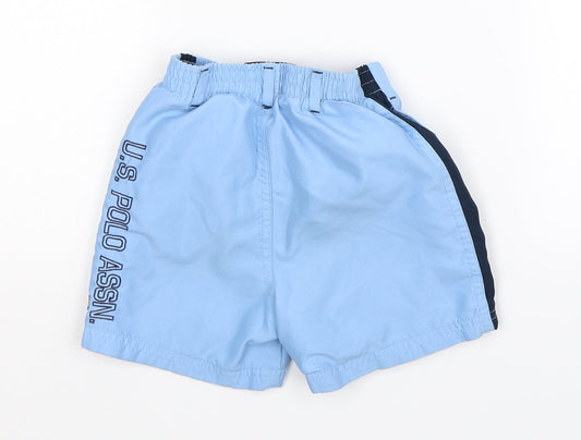 US Polo Assn. Boys Blue Cropped Trousers Size 12 Months - Shorts