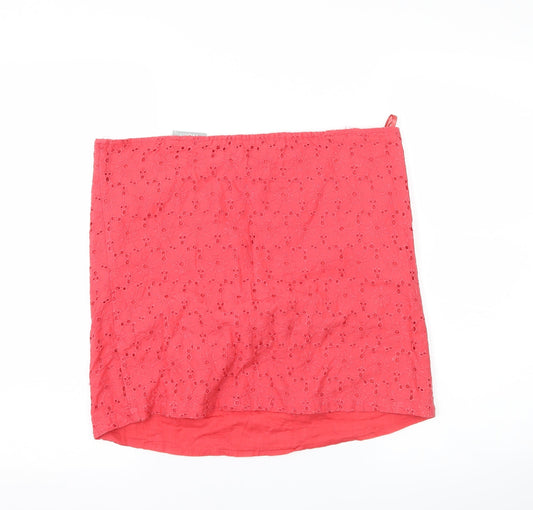 Wallis Womens Pink A-Line Skirt Size 10