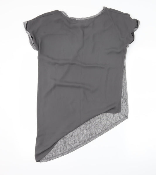 NEXT Womens Grey Basic T-Shirt Size 8