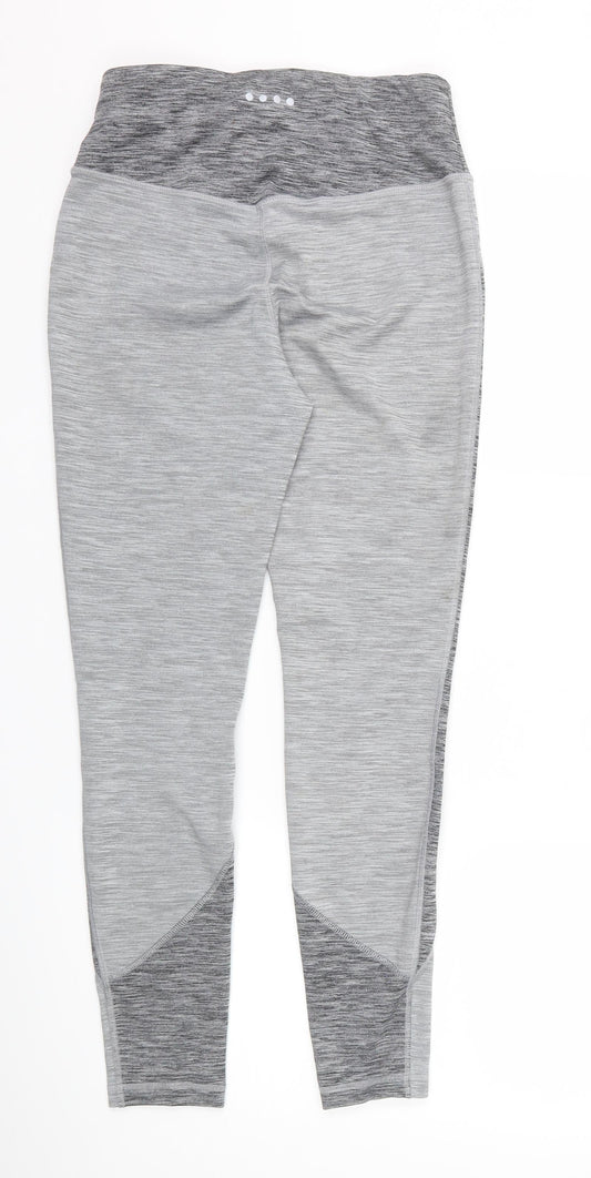 Matalan Womens Grey Compression Leggings Size 10 L25 in