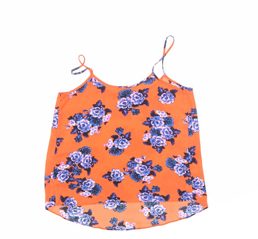 papya Womens Multicoloured Floral Basic Blouse Size 10
