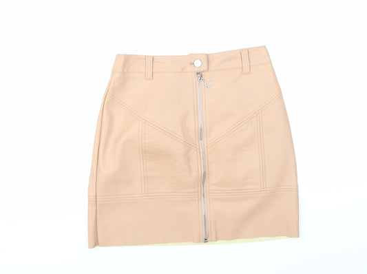 River Island Womens Pink A-Line Skirt Size 8