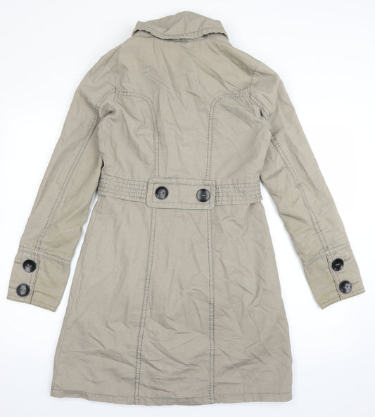 George Womens Beige Jacket Coat Size 8