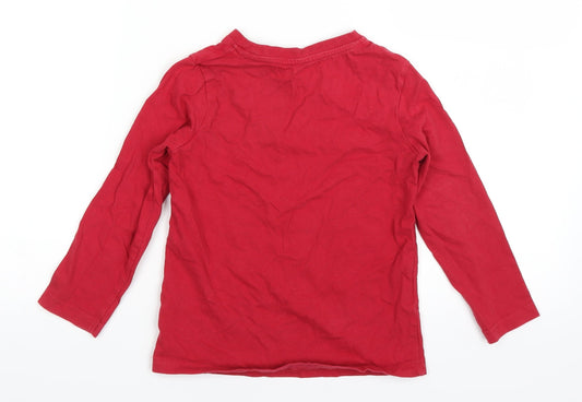 Nutmeg Boys Red Basic T-Shirt Size 5-6 Years