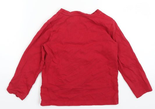 Nutmeg Boys Red Basic T-Shirt Size 5-6 Years