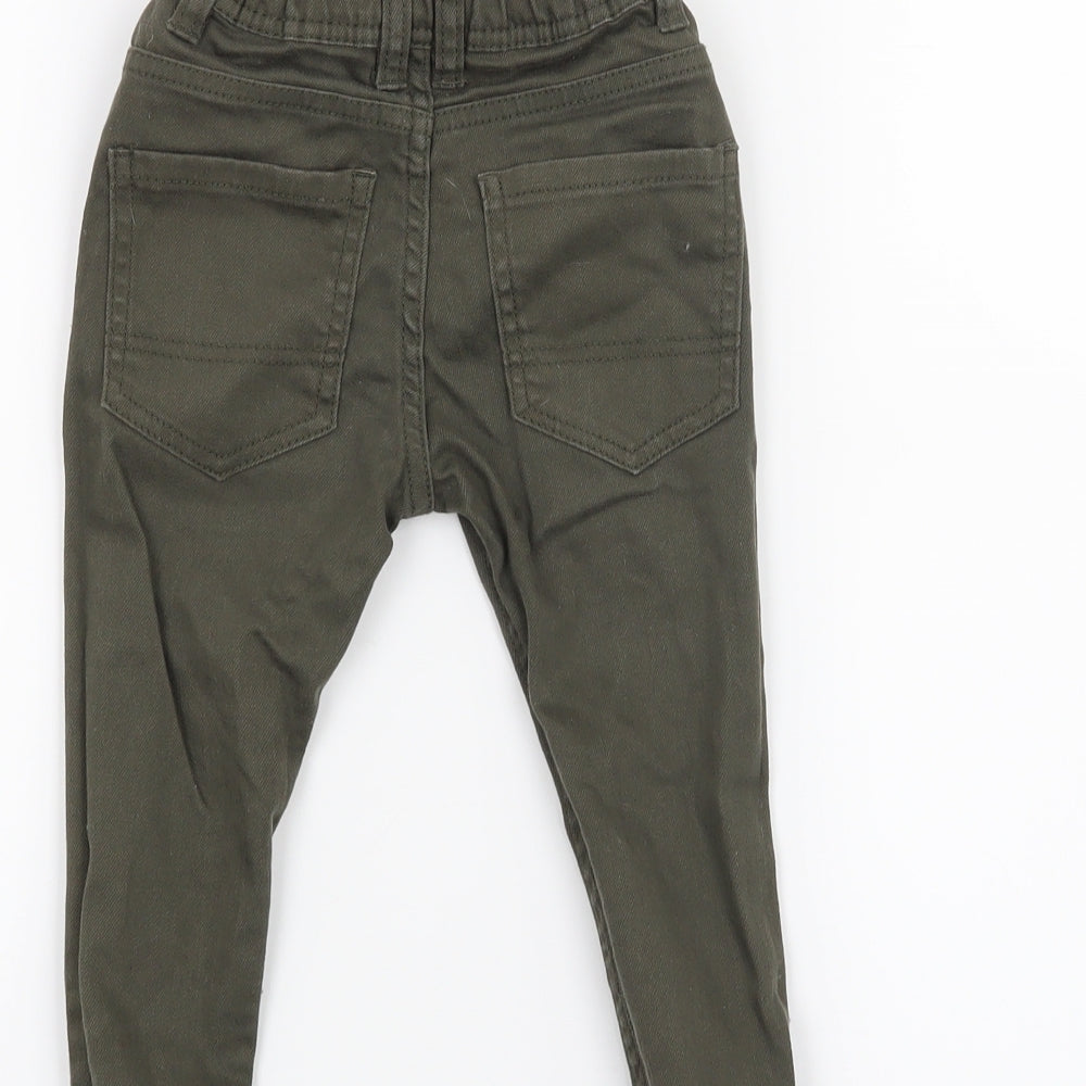 Denim & Co. Boys Green Cropped Jeans Size 18-24 Months