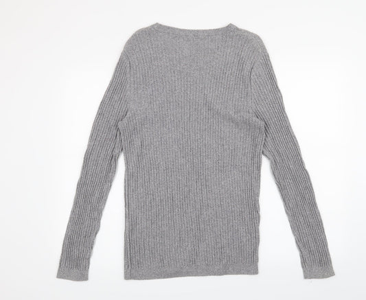 River Island Mens Grey Pullover Jumper Size L