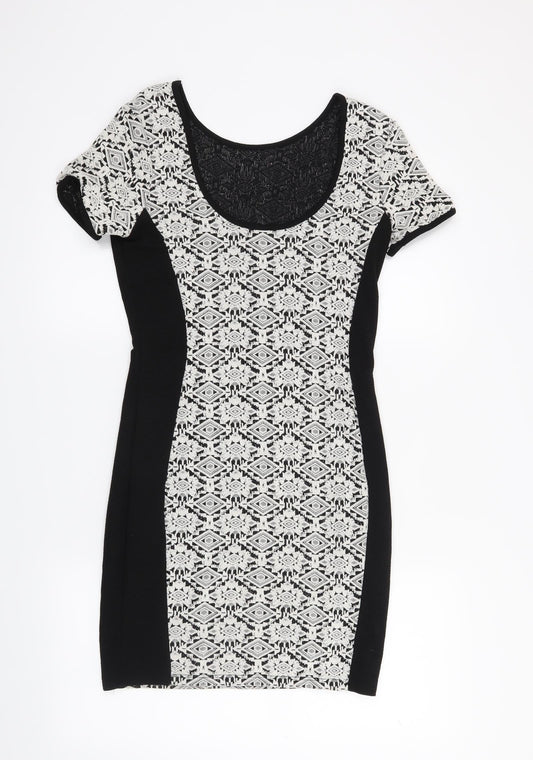 River Island Womens Black Bodycon Size 10