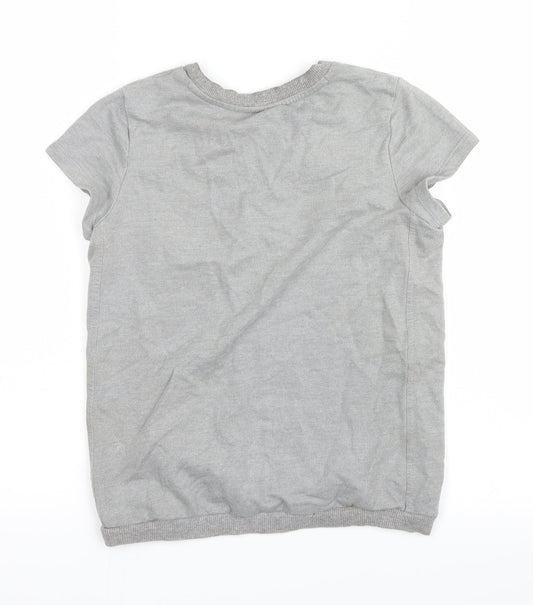 tammygirl Girls Grey Basic T-Shirt Size 9-10 Years