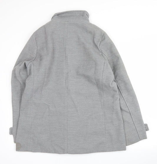 atmosphre Womens Grey Trench Coat Coat Size 16