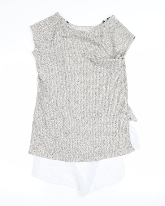 Green Envelope Womens Grey Pullover Jumper Size S