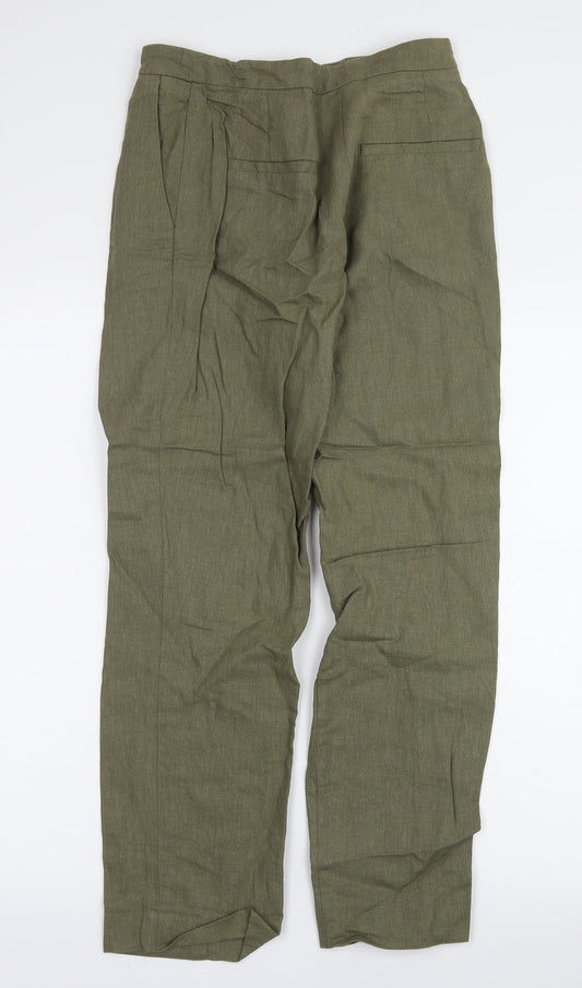 H&M Womens Green Trousers Size 6