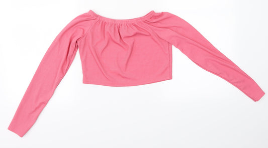 pretty little thing Womens Pink Basic Blouse Size 8