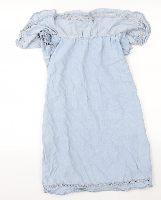 F&F Womens Blue A-Line Size 8