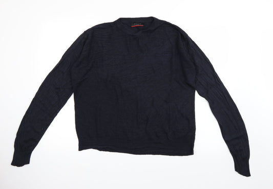 PIERE CANDIN Mens Blue Pullover Jumper Size L