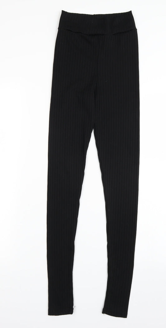 I SAW IT FIRST Womens Black Leggings Size 6 L29 in