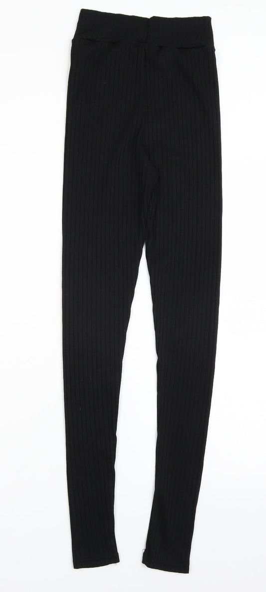 I SAW IT FIRST Womens Black Leggings Size 6 L29 in