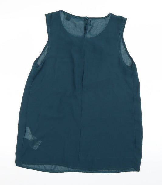 Amisu Womens Blue Basic Tank Size M