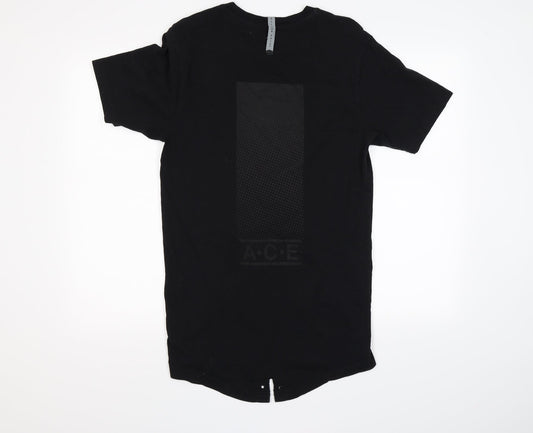 A.C.E Mens Black T-Shirt Size M - All Can Exist