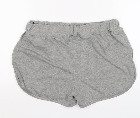 Pretty Little Thing Womens Grey Jersey Sweat Shorts Size 12 - PLT