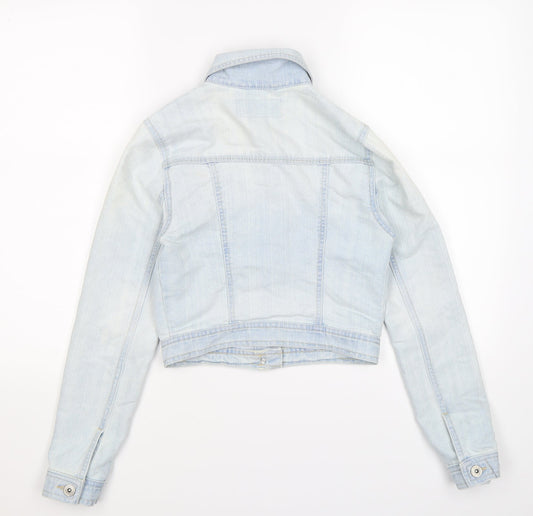 New Look Womens Blue Denim Jacket Size 8