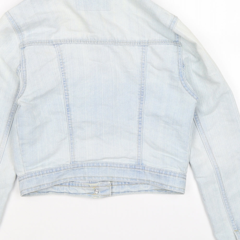 New Look Womens Blue Denim Jacket Size 8