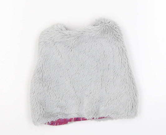 TU Girls Grey Vest Jumper Size 9-12 Months - faux fur