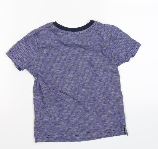 George Boys Blue Striped Basic T-Shirt Size 3-4 Years - surf dude