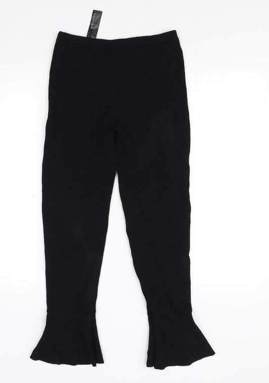 Zara Womens Black Trousers Size M L25 in