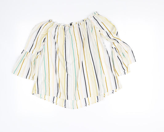 influence Womens Multicoloured Striped Basic Blouse Size 6