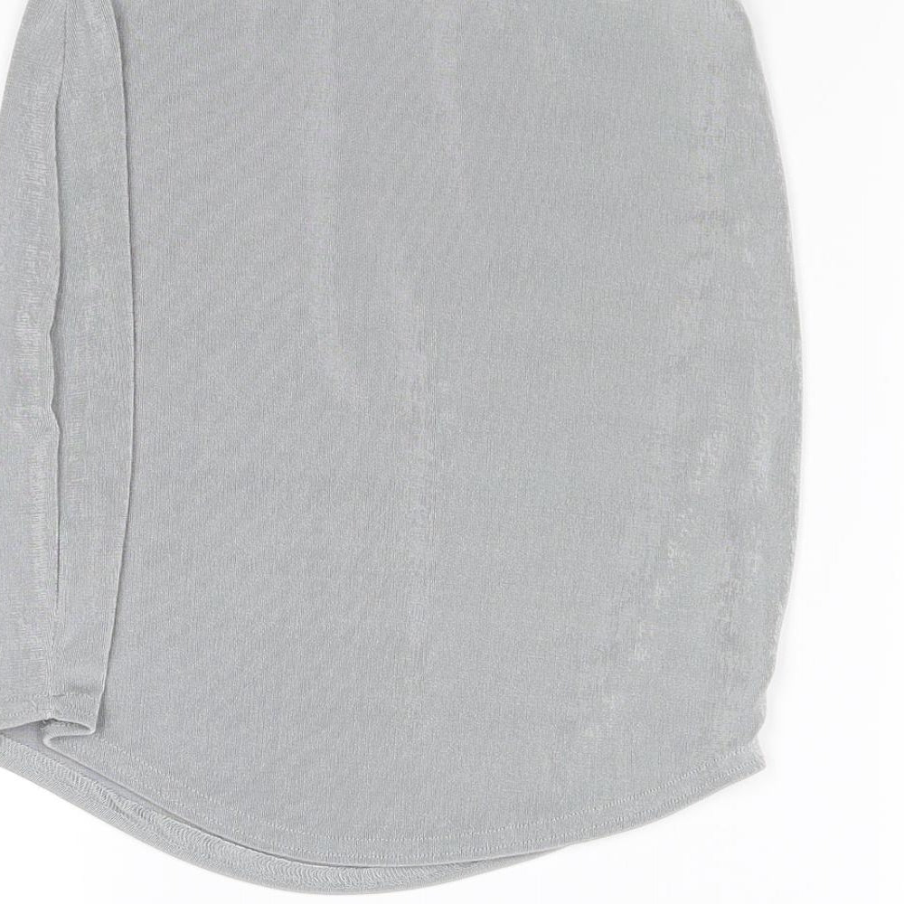 Misspap Womens Grey Mini Skirt Size XS