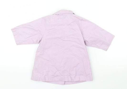 Marks and Spencer Girls Purple Jacket Coat Size 3-6 Months