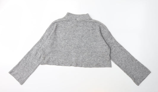 H&M Womens Grey Knit Pullover Jumper Size S