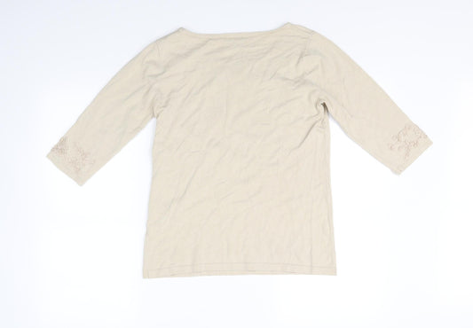Papaya Womens Beige Pullover Jumper Size 12