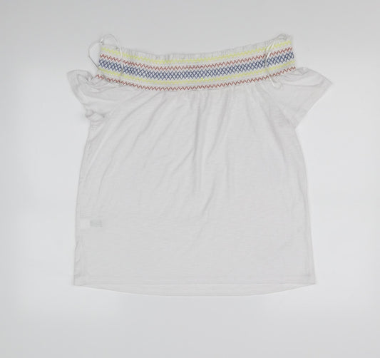 Papaya Womens White Basic Blouse Size 12