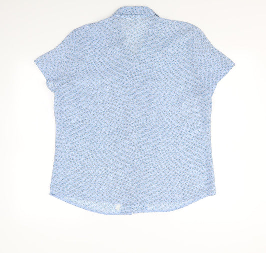 Sora Woman Womens Blue Basic Button-Up Size 18