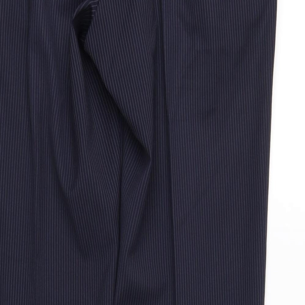 M&S Womens Blue Trousers Size M L32 in