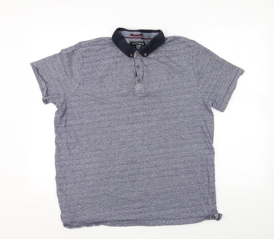 Kensington Mens Grey Polo Size 2XL