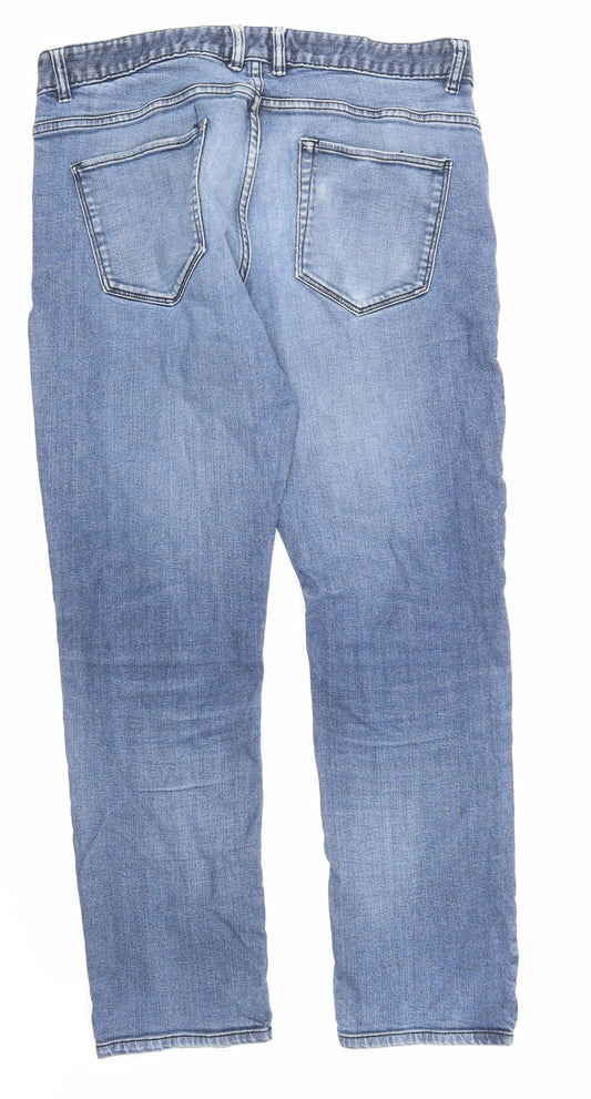 easy denim Womens Blue Denim Skinny Jeans Size 36 in L32 in
