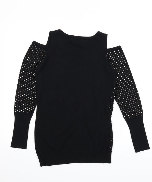 QED London Womens Black Pullover Jumper Size S