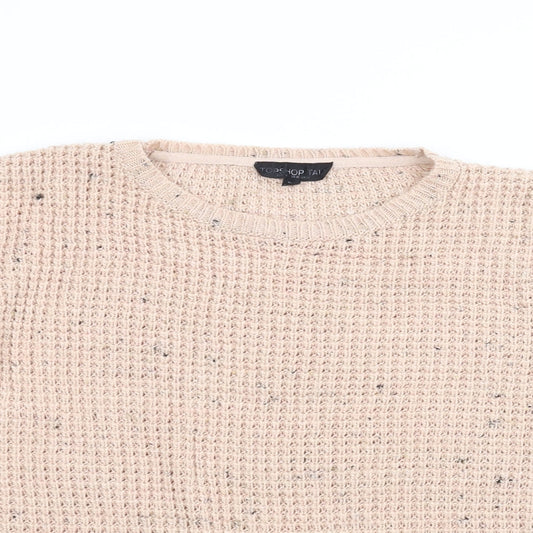 Topshop Womens Pink Pullover Jumper Size 14
