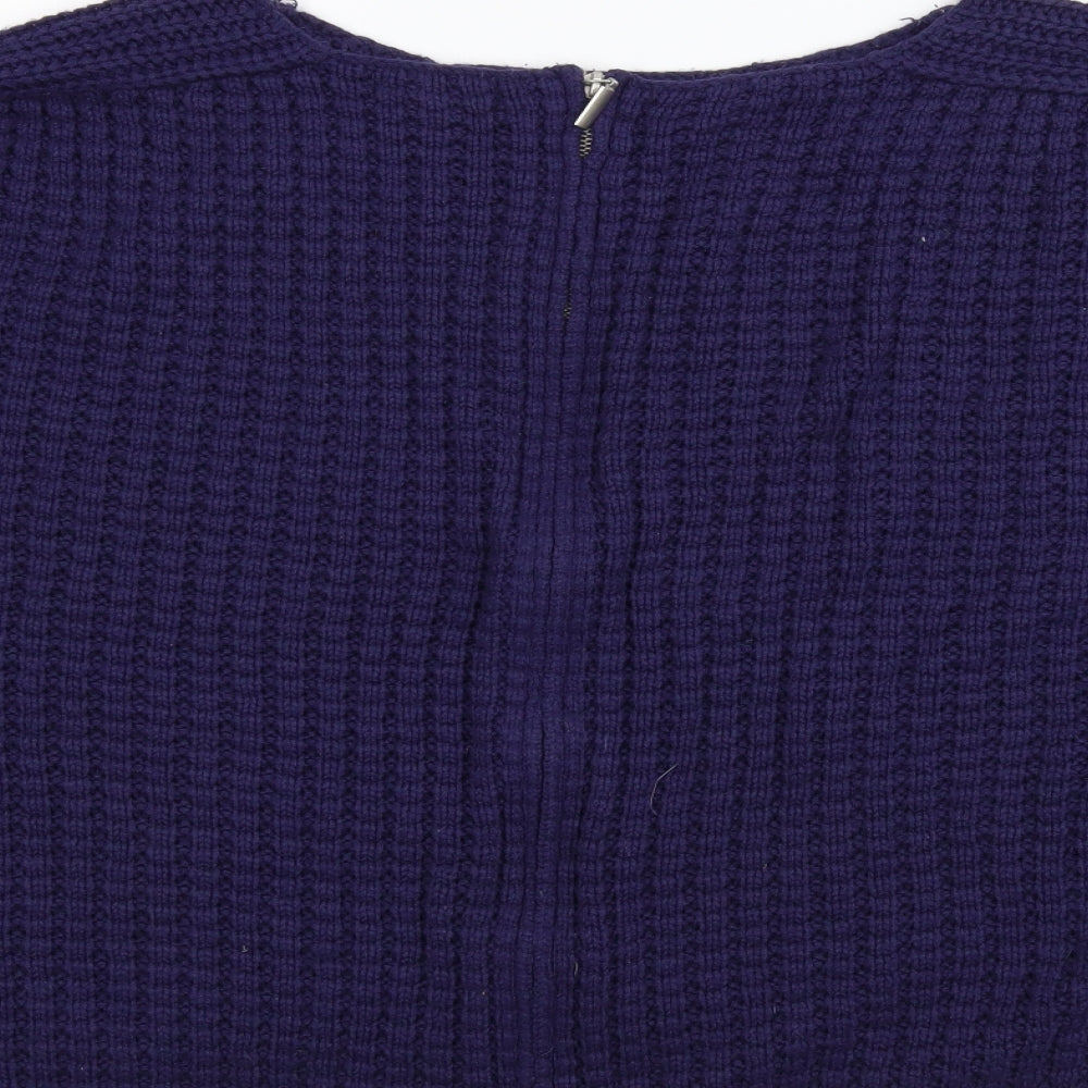 New Look Womens Blue Full Zip Jumper Size 18