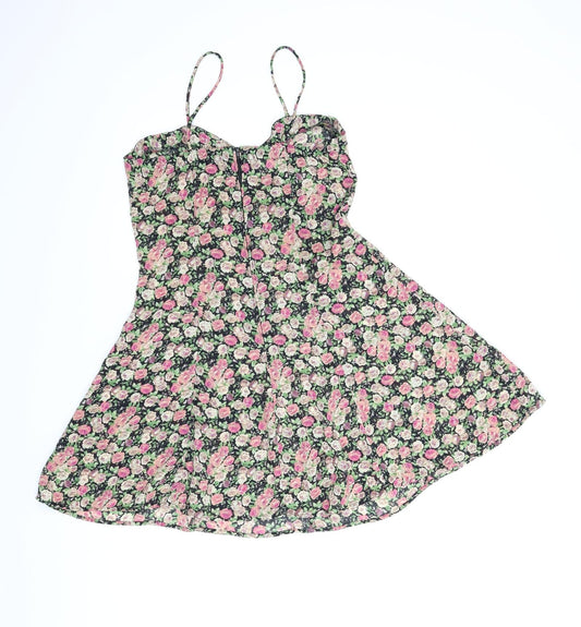 Sense Womens Multicoloured Floral A-Line Size M