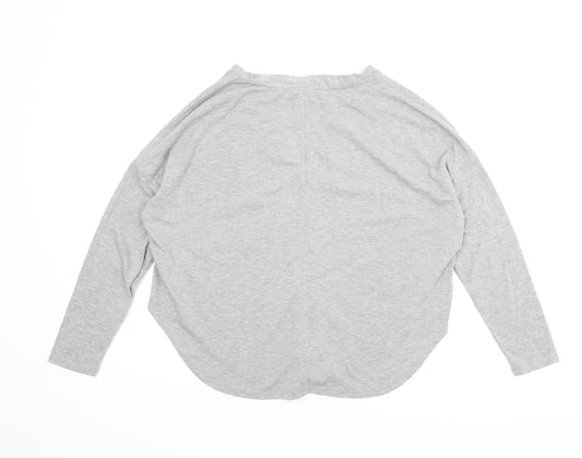 Forever21 Womens Grey Basic Button-Up Size S